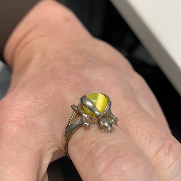 Interchangeable 17 stone 925 turtle ring - Picture 3 of 10